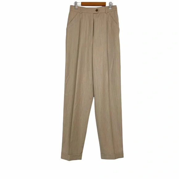 ESCADA Tan Beige Wool 2 Piece Suit Women's Size 38 - Picture 5 of 14